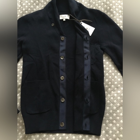 Jack Spade Navy Blue Spender Cardigan Sweater Button Up Sz XS $265 USD - Picture 4 of 7